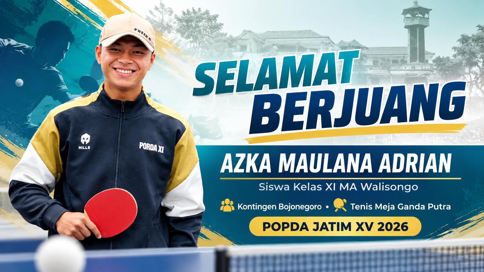 Atlet MA Walisongo Sugihwaras Wakili Bojonegoro di POPDA XV Jawa Timur